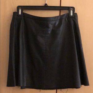 BCBG Faux Leather Skirt